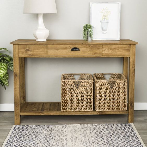 Classic Wood Entry Table